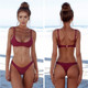 Solid Color Bikini Set product