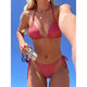 Halter Tie Triangle Cup Bikini Set product