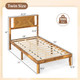 Bed Frame with Headboard with 8.5" Under-Bed Storage product