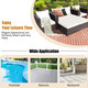 Rattan 5-Piece Cushioned Patio Set product