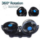 Quiet Dual Auto Electric Cooling Air Fan for Rear Seat product