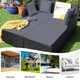 Cushioned Outdoor Patio Rattan Daybed product