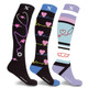 Medical Print Knee-High Everyday Wear Compression Socks (3-Pairs) product