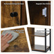 Rustic Wood and Metal Freestanding Storage Cabinet product