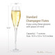 Bella Vino 7-Ounce Premium Handblown Crystal Champagne Flutes (Set of 2) product