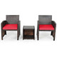 Rattan 3-Piece Outdoor Chairs and Table Set product
