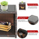 Rattan 3-Piece Outdoor Chairs and Table Set product
