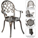 3-Piece Cast Aluminum Bistro Set with Removable Ice Bucket product