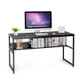 Industrial 55" Computer Desk with Storage Shelf  product