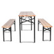Folding 3-Piece Wooden Picnic Table and Bench Set product