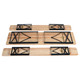 Folding 3-Piece Wooden Picnic Table and Bench Set product