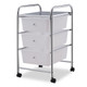 Metal Rolling 3-Drawer Storage Cart product