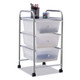 Metal Rolling 3-Drawer Storage Cart product