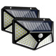 Solar Powered 100-LED Motion Activated Outdoor Light (2-Pack) product