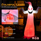8-Foot Inflatable LED-Lit Ghost with Rotatable Flame product