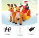 6-Foot Inflatable Santa in a Sled Christmas Decoration product
