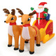 6-Foot Inflatable Santa in a Sled Christmas Decoration product