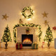 Pre-Lit 4-Piece Christmas Decoration Set product
