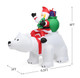 Inflatable 6.5-Foot Head-Shaking Polar Bear with Santa product
