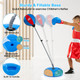 Boxing Punching Bag with Height Adjustable Stand and Boxing Gloves product