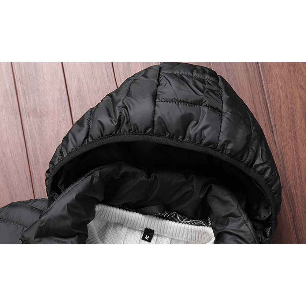 CALDO-X Heated Jacket with Detachable Hood (Requires Power Bank) - Denim - Small