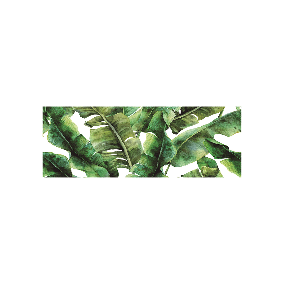 20 x 55-Inch Anti-Fatigue Kitchen Mat - Green Leaves