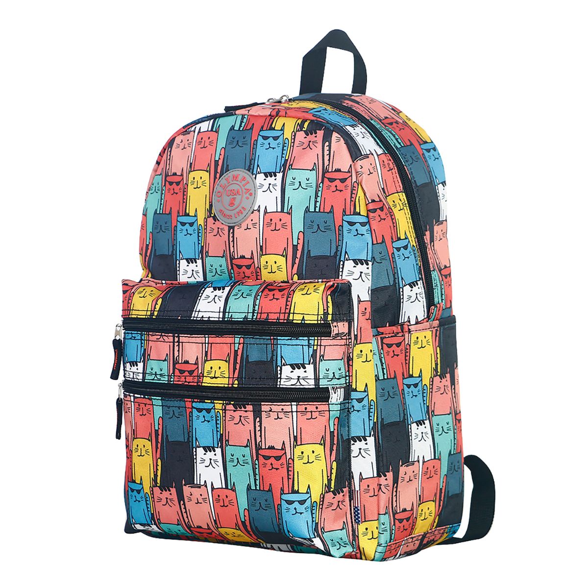 Photos - Backpack Olympia USA Olympia USA™ Princeton 18-Inch  - Cats BP-1010-CAT