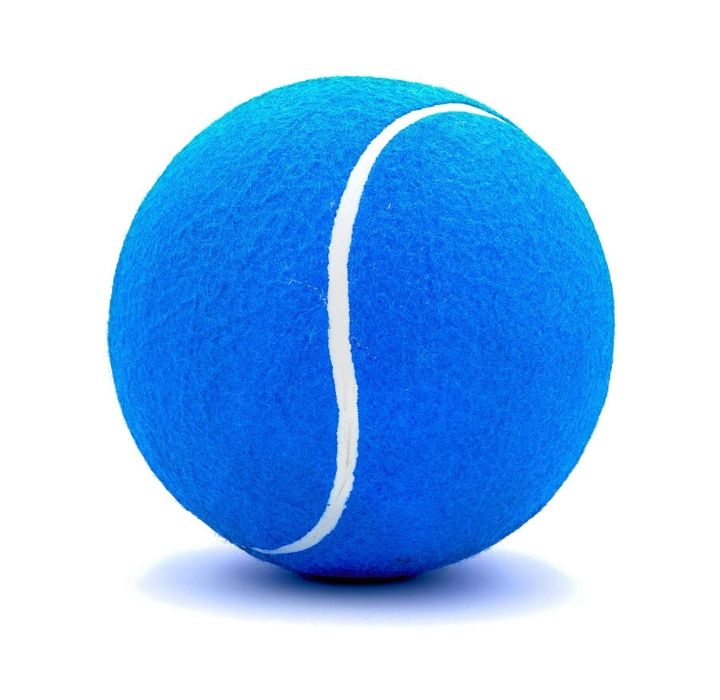 Jumbo 8-inch Playground Tennis Ball with Pump - Blue