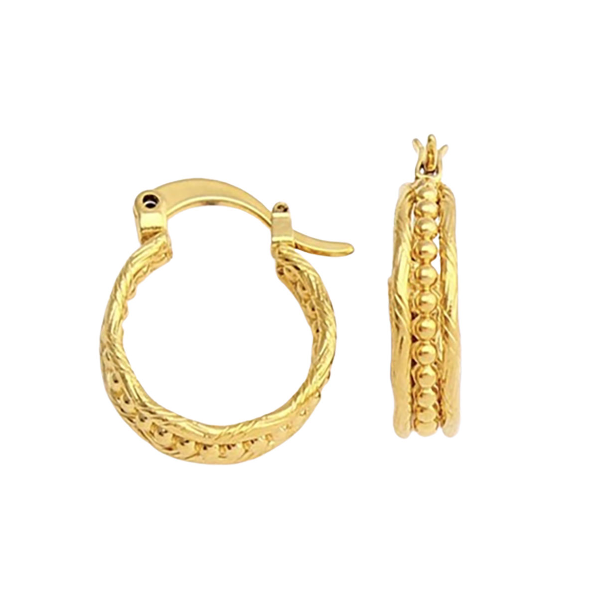 18K Gold-Filled Classy Hoop Earrings - ##3