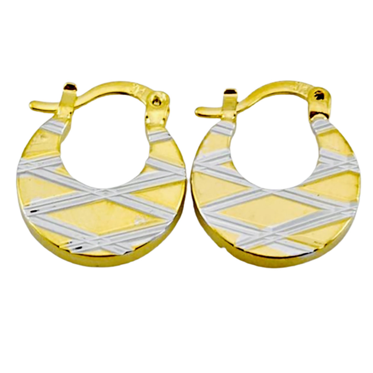 18K Gold-Filled Classy Hoop Earrings - ##10