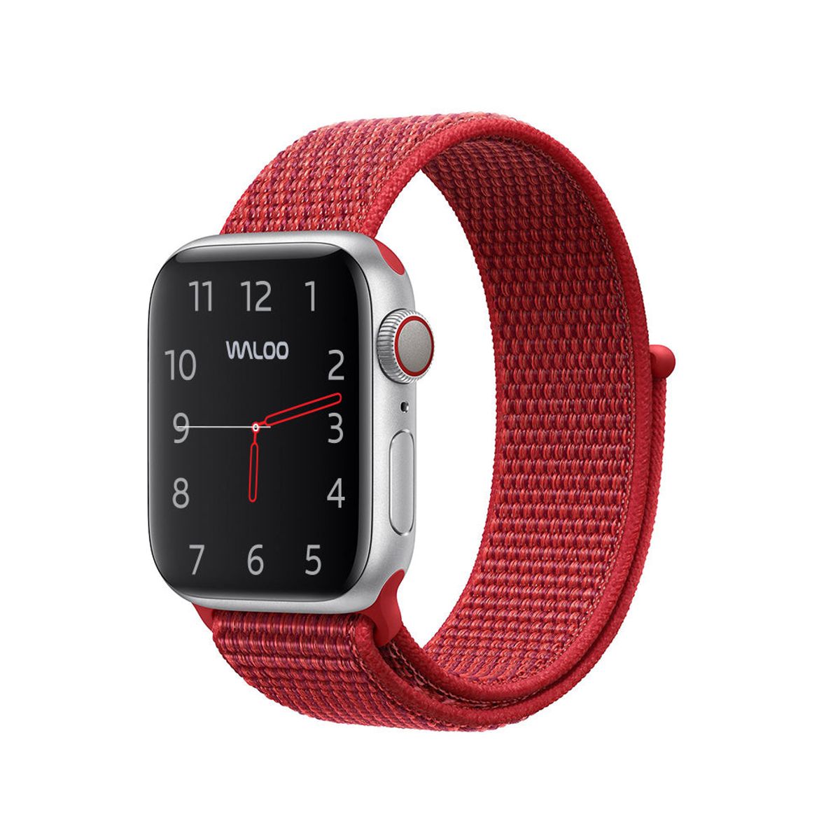 Photos - Watch Strap Waloo Products Woven Nylon Sport Loop Band for Apple Watch - 38/40/41mm / Red 10722