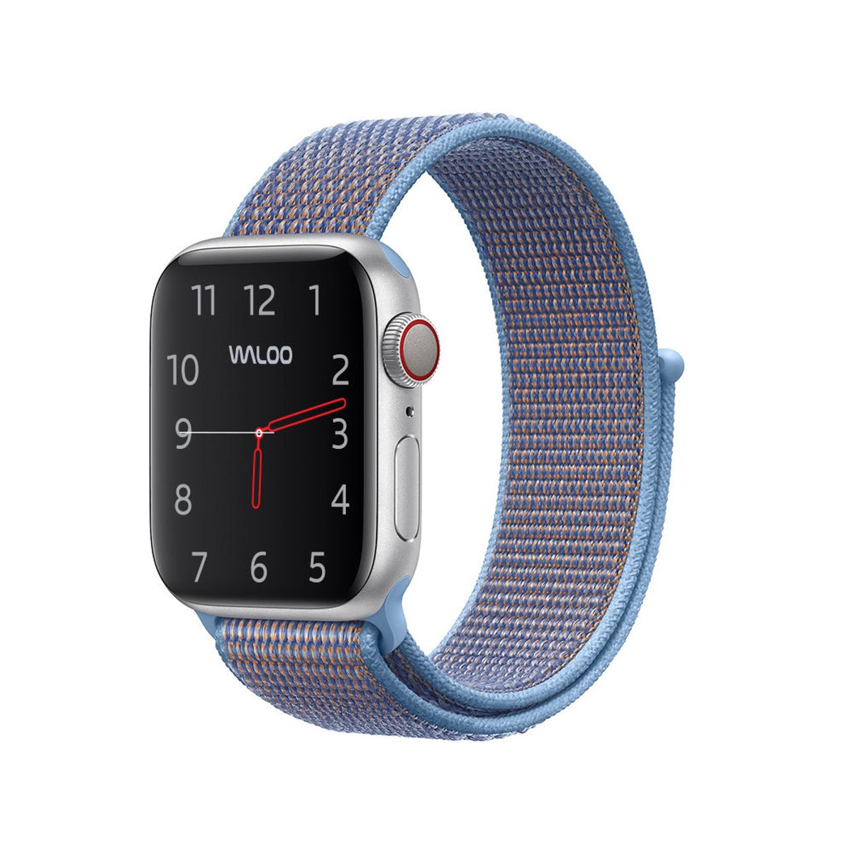 Woven Nylon Sport Loop Band for Apple Watch  424445mm  Light Blue