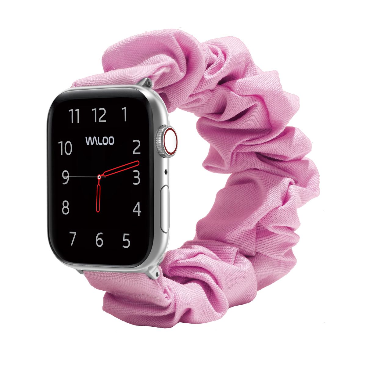 Waloo Elastic Scrunchie Band for Apple Watch Series 1-9 - 38/40/41mm / Pink