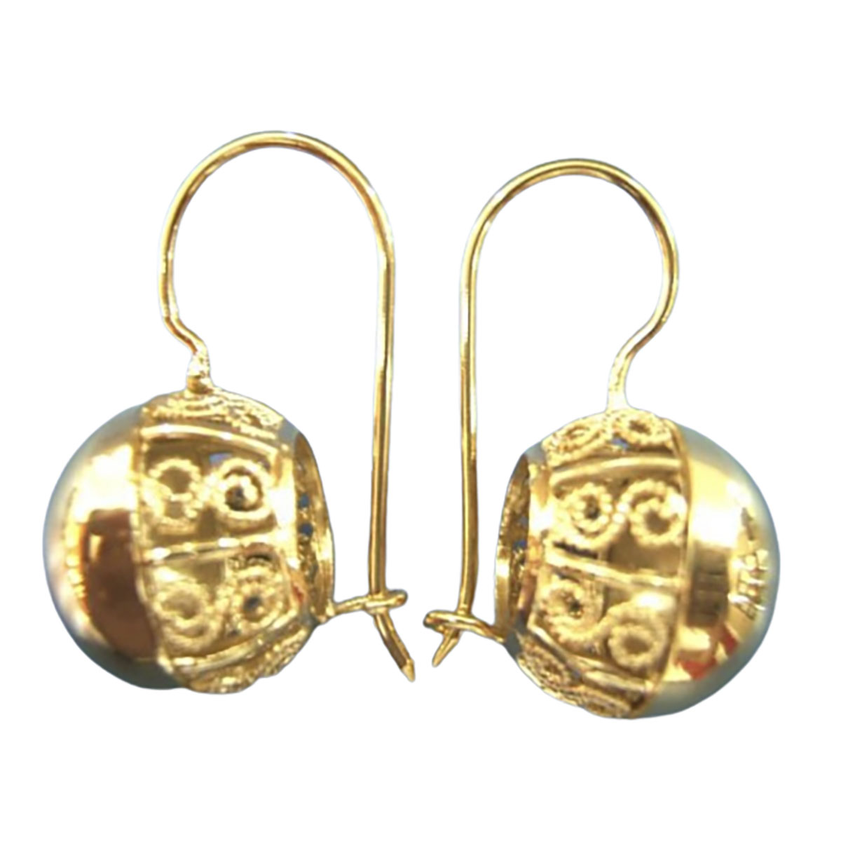 Gold French Hoop Earrings - ER1