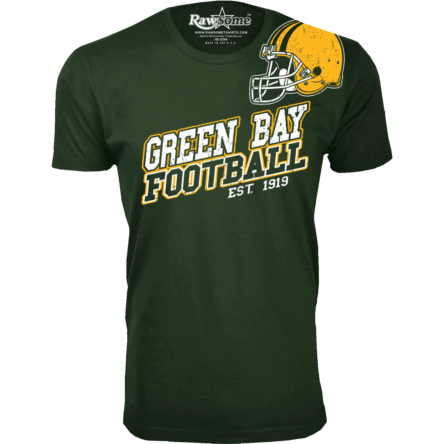Men's Football Team T-Shirt - Green Bay - F.Green / S