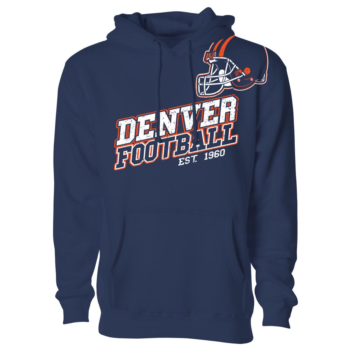 Men's Football Fan Pullover Hoodie - 2X-Large - Denver