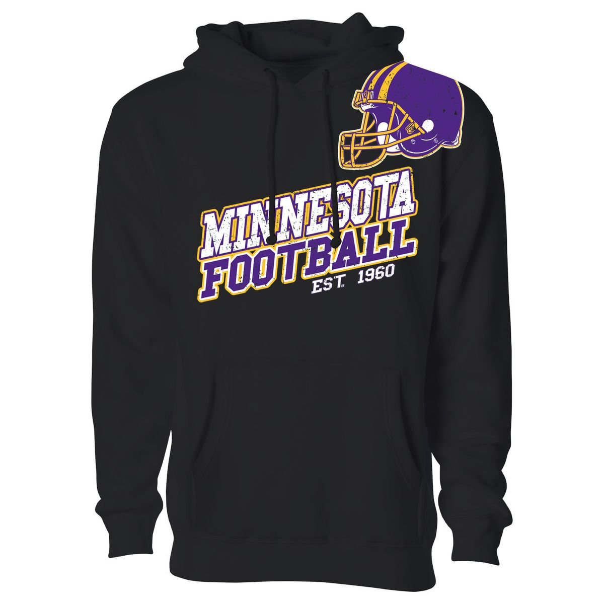 Men's Football Fan Pullover Hoodie - Small - Minnesota