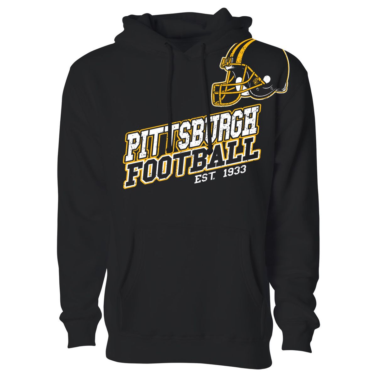 Men's Football Fan Pullover Hoodie - Small - Pittsburgh