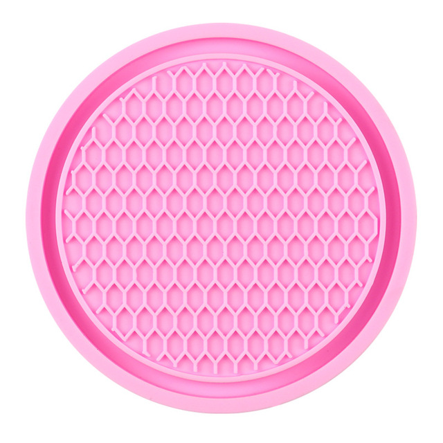 Vehicle Cup Holder Coaster (4-Pack) - Pink