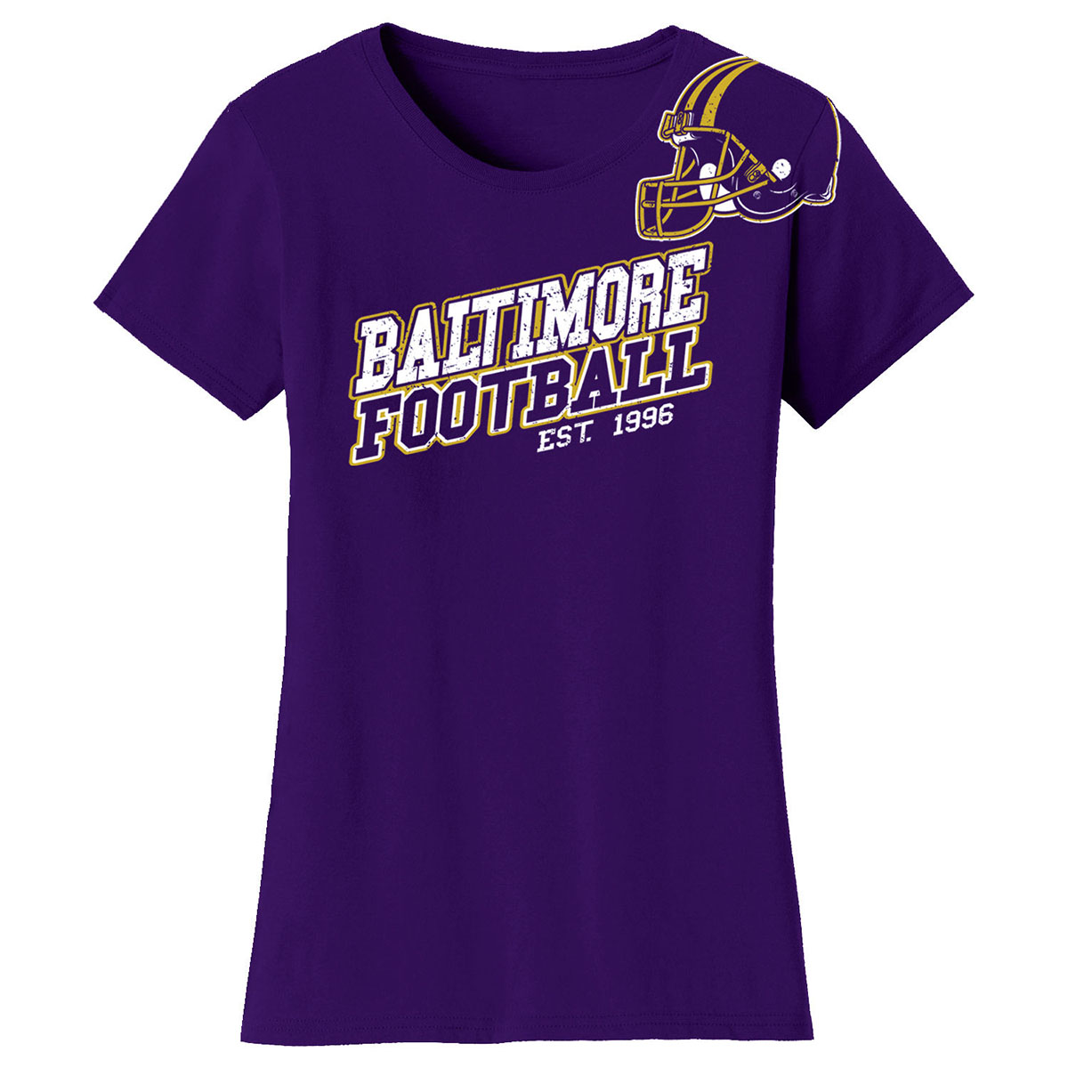 Womens Football Fan TShirt  Large  Baltimore