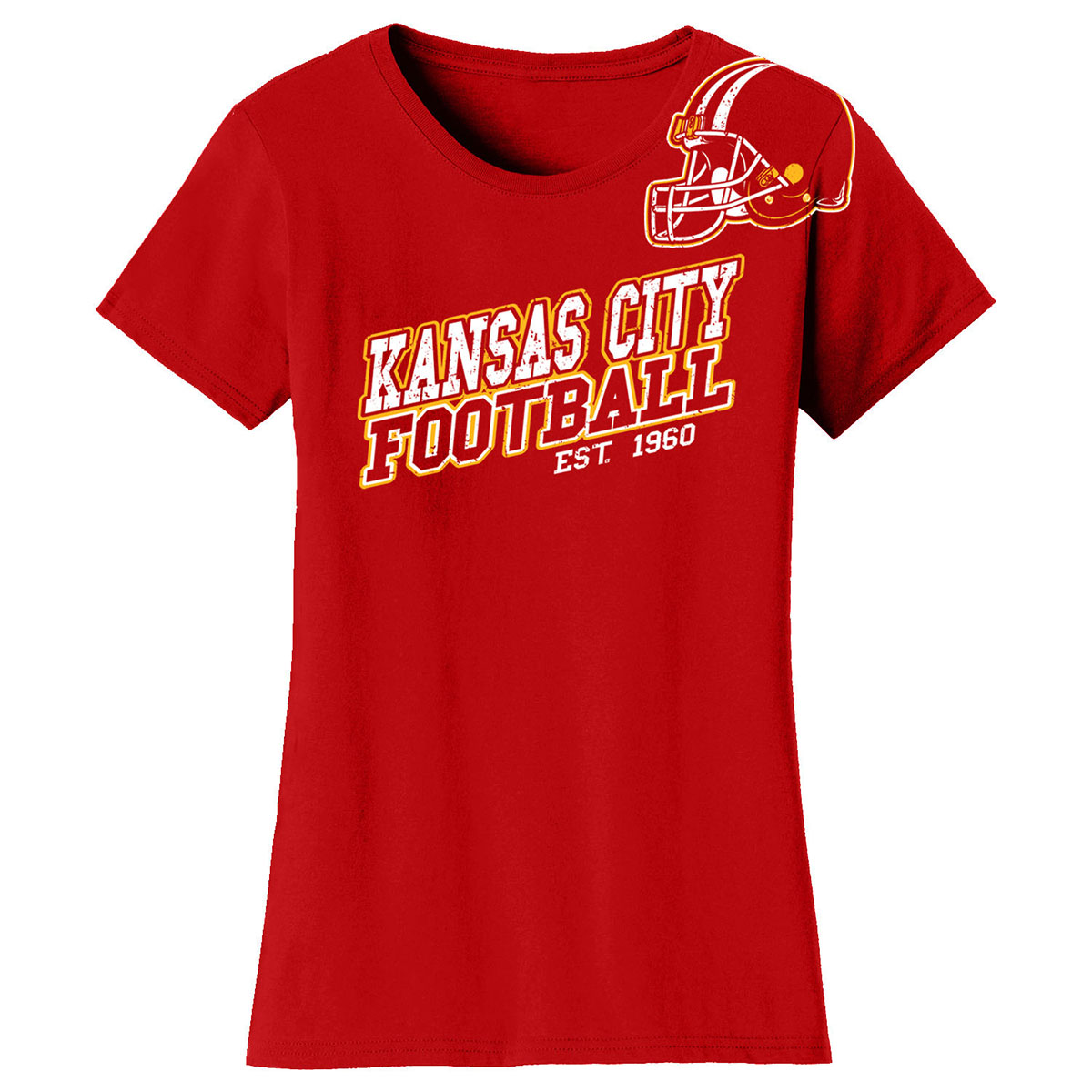 Women's Football Fan T-Shirt - X-Large - Kansas City