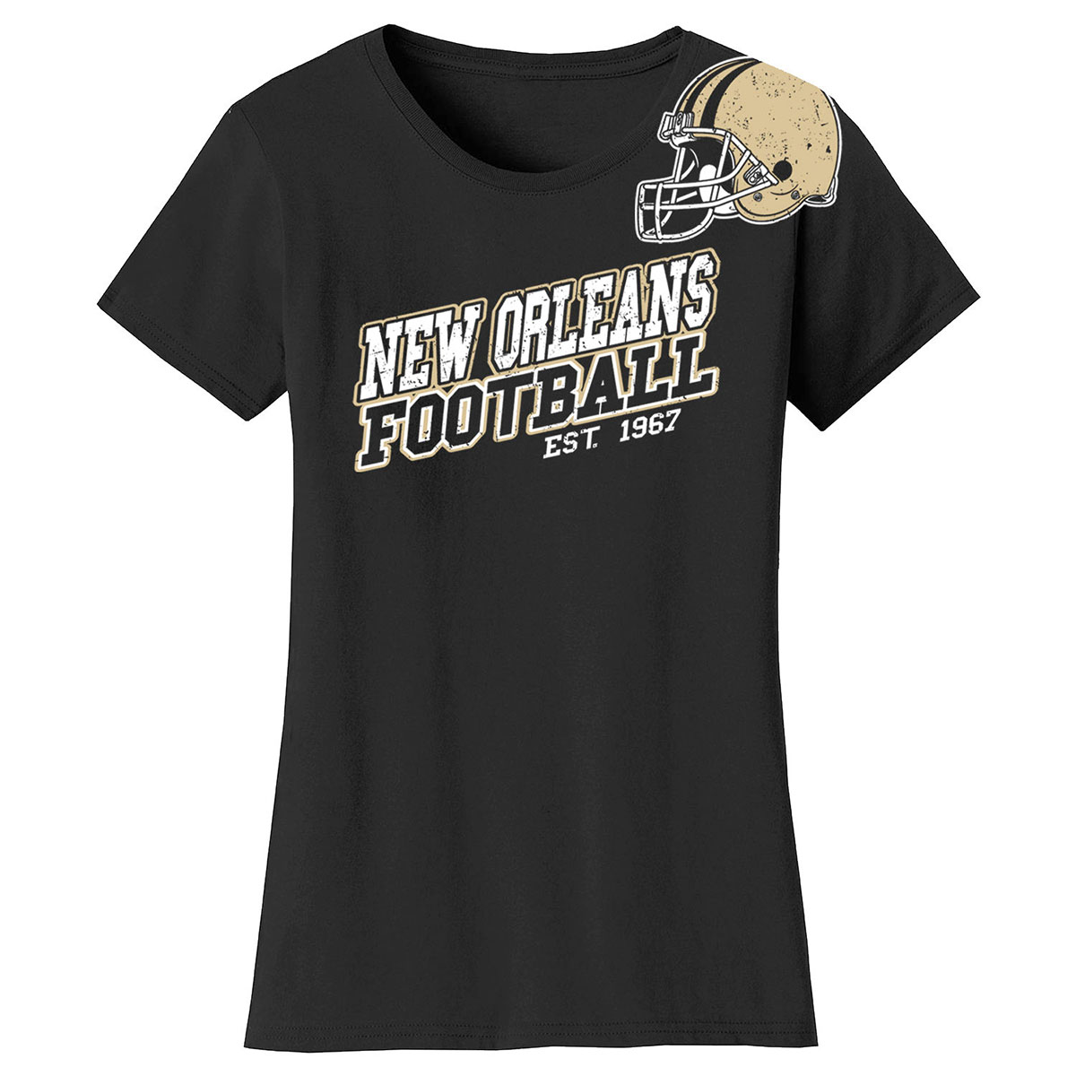 Women's Football Fan T-Shirt - Large - New Orleans