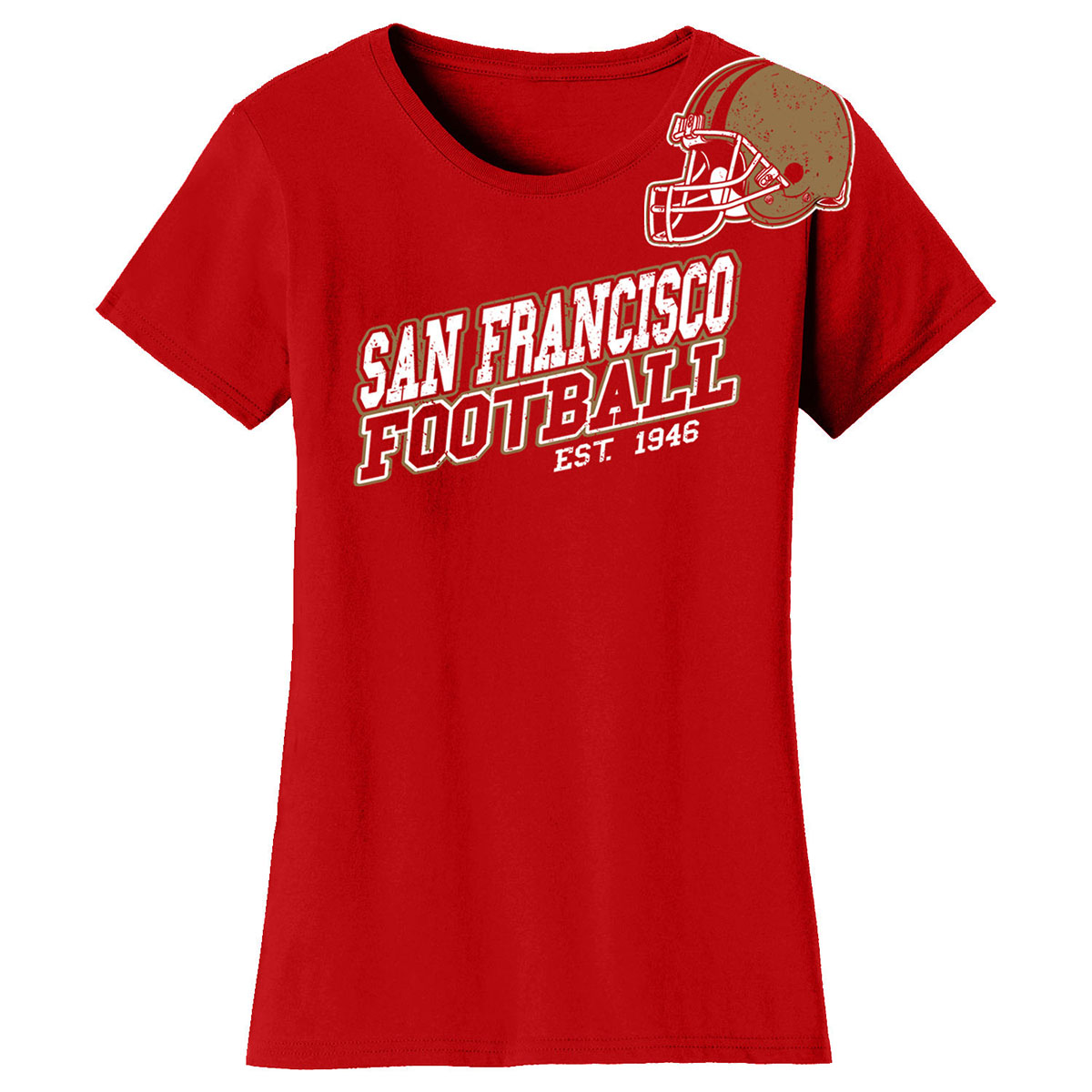 Women's Football Fan T-Shirt - Small - San Fransisco