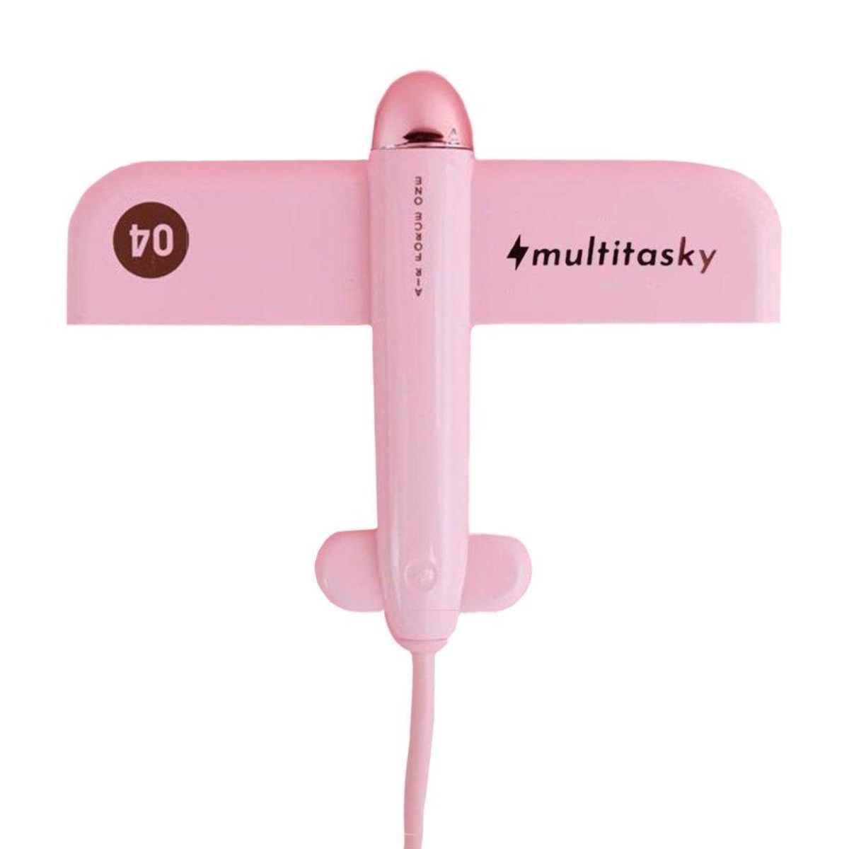 Photos - Card Reader / USB Hub Multitasky Flyport Cute Plane-Shaped 4-in-1 USB Hub by Multitasky™ - Pink