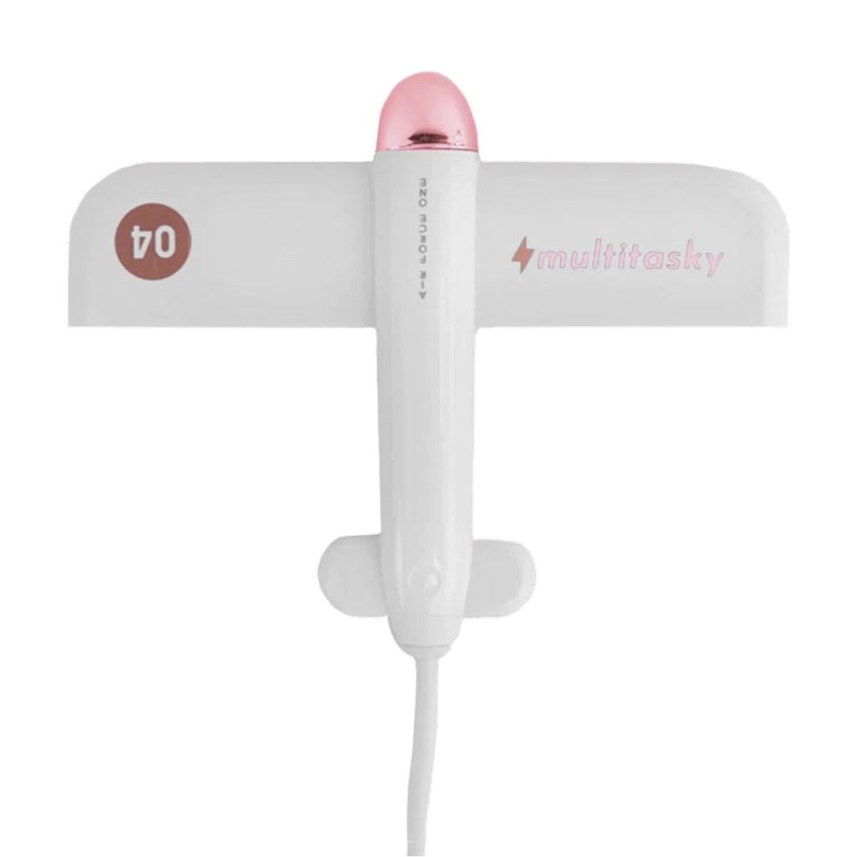 Photos - Card Reader / USB Hub Multitasky Flyport Cute Plane-Shaped 4-in-1 USB Hub by Multitasky™ - White