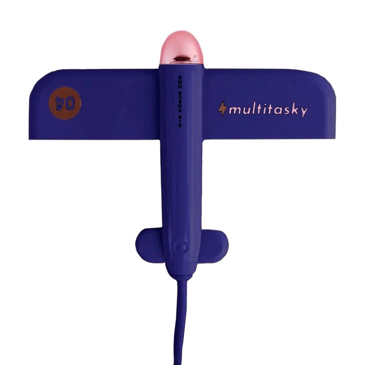 Photos - Card Reader / USB Hub Multitasky Flyport Cute Plane-Shaped 4-in-1 USB Hub by Multitasky™ - Blue