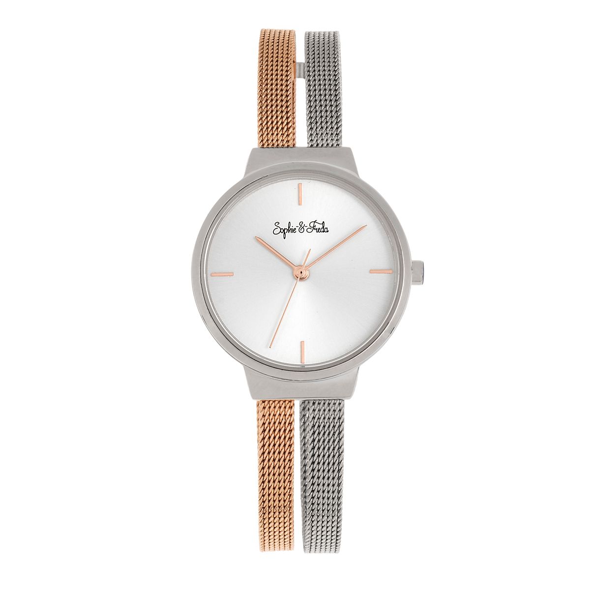 Sedona Mesh Bracelet Watch by Sophie  Freda  SilverRose Gold