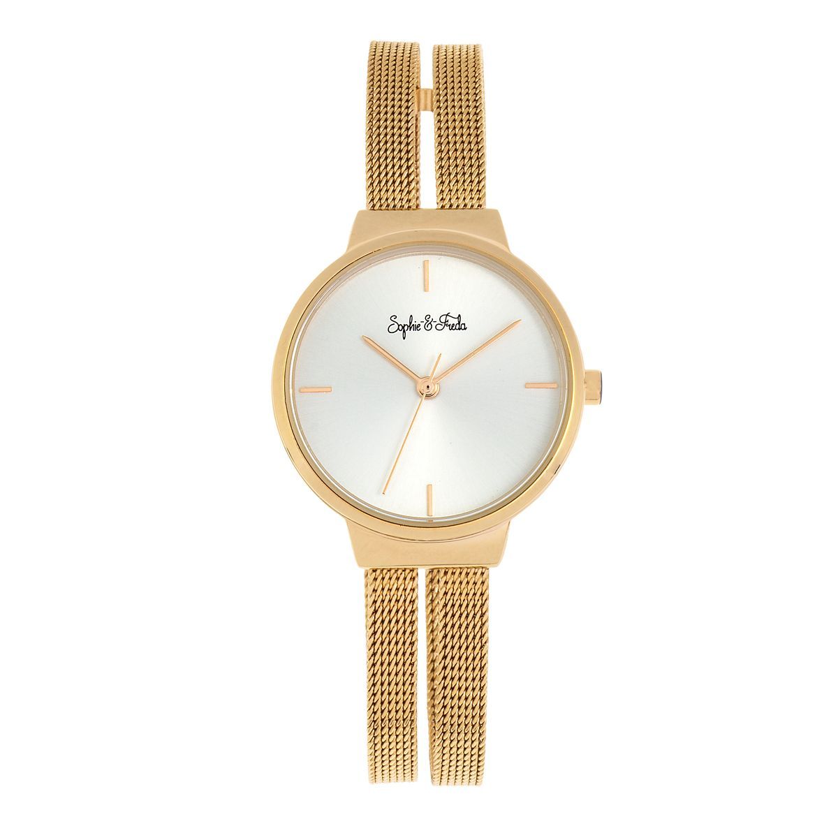 Photos - Wrist Watch Sophie & Freda Sedona Mesh Bracelet Watch by Sophie & Freda™ - Gold/Silver