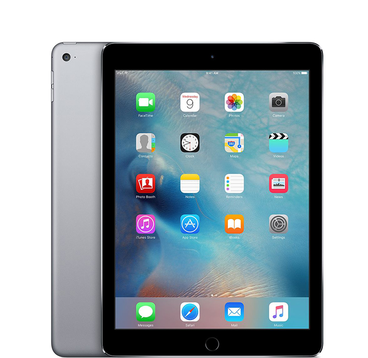 Apple iPad Air 2 Retina Bundle with Case and Screen Protector - 16GB - Space Gray
