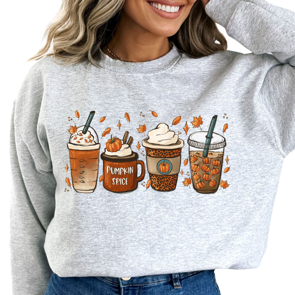 Women's Fall Time Coffee Sweater - XL / Ash